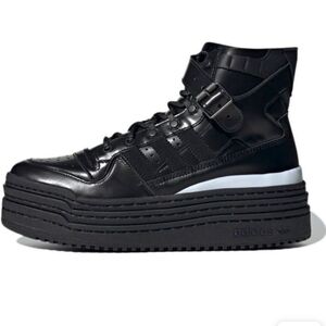 Sz M9 Adidas Afropunk limited edition triple platform black white sneakers